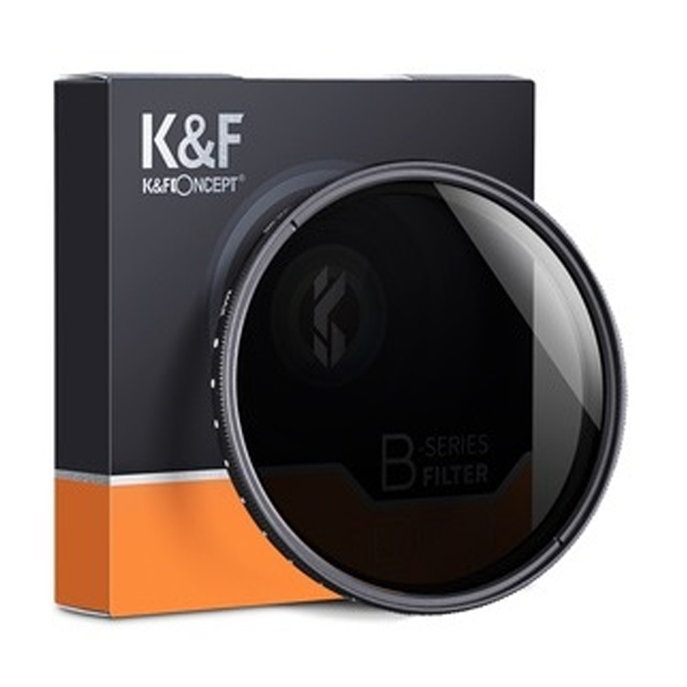 K&F Concept KF01.1110 ND2-ND400 Fader Slim Professional Variable Neutral Density Filter - 62mm