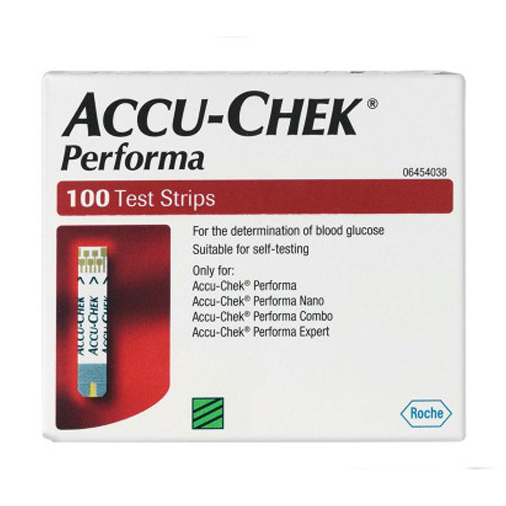 Accu-Chek Performa Blood Glucose Test Strips - 100pcs