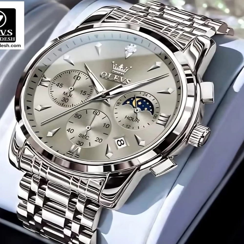 Original Olevs 3639 Model Luxury Chronograph Active Watch for Men