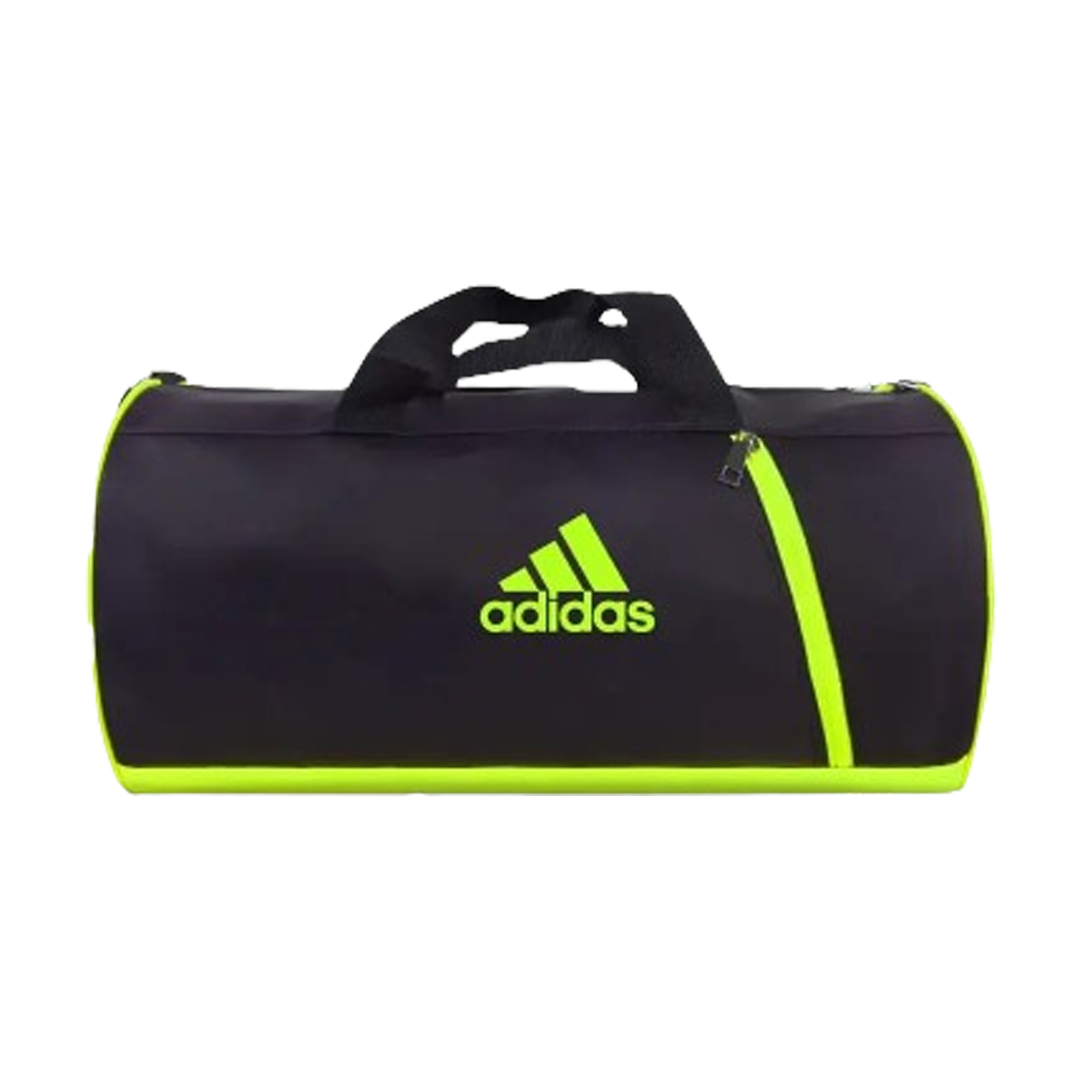 Oxford Polyester and Nylon Travel Bag For Men  - Black and Lime