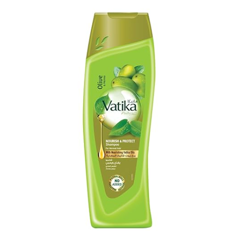 Dabur Vatika Olive and Henna Shampoo Nourish Protect - 400ml - CN-254