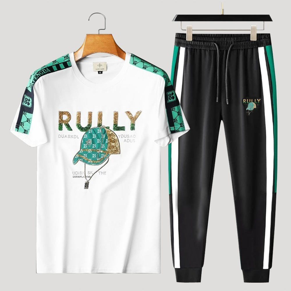 PP Jersey T-Shirt with Trouser Full Track Suit For Men -  TF-111