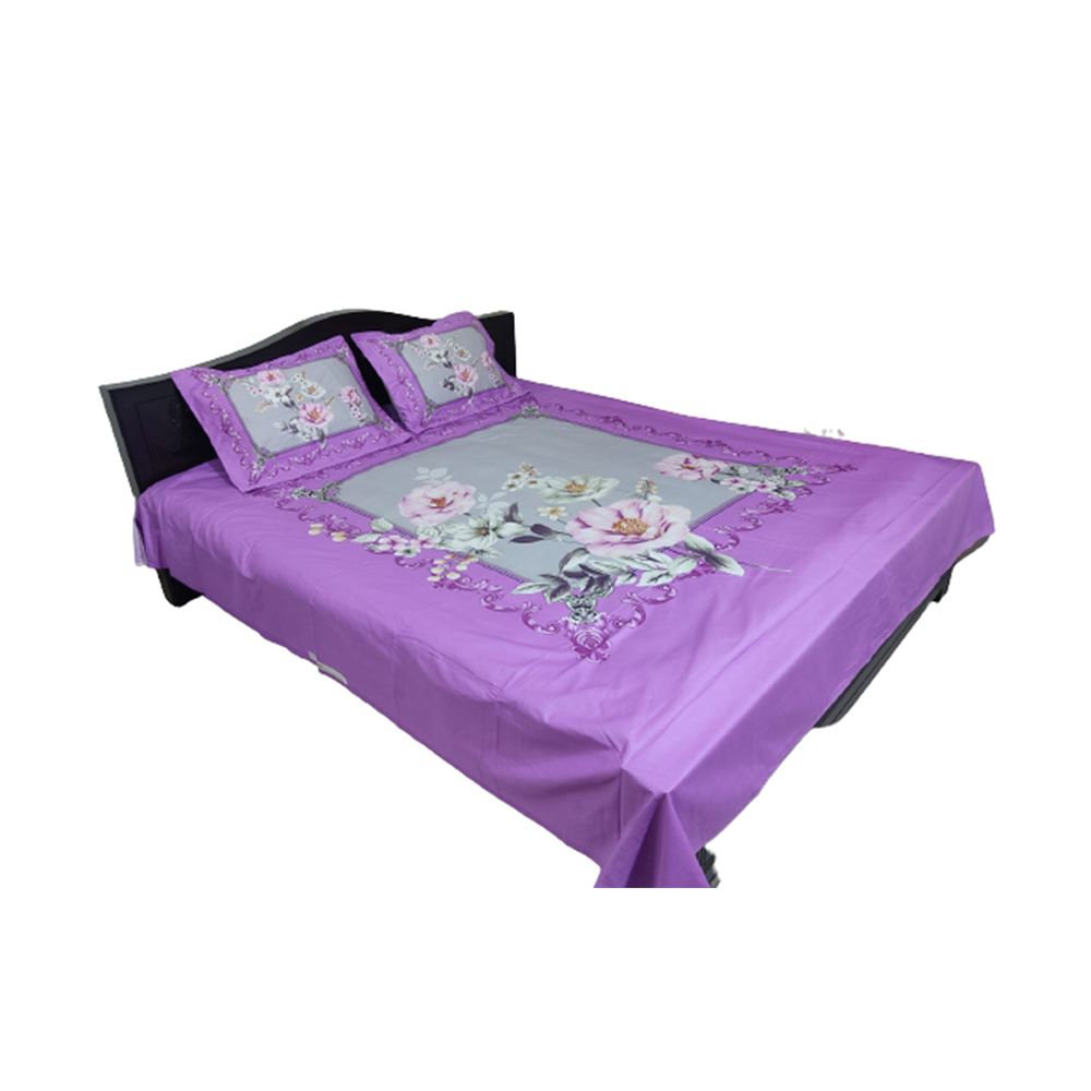 Cotton Panel King Size Bedsheet - ST-285 - Multicolor