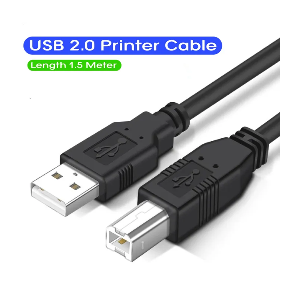 CASIFY USB to USB 2.0 Printer Cable - 1.5m - Black