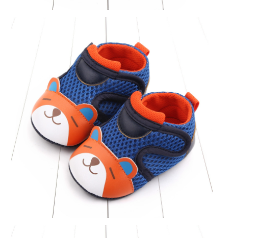 Armandy Cotton Baby Unisex Shoe - Blue and Orange 