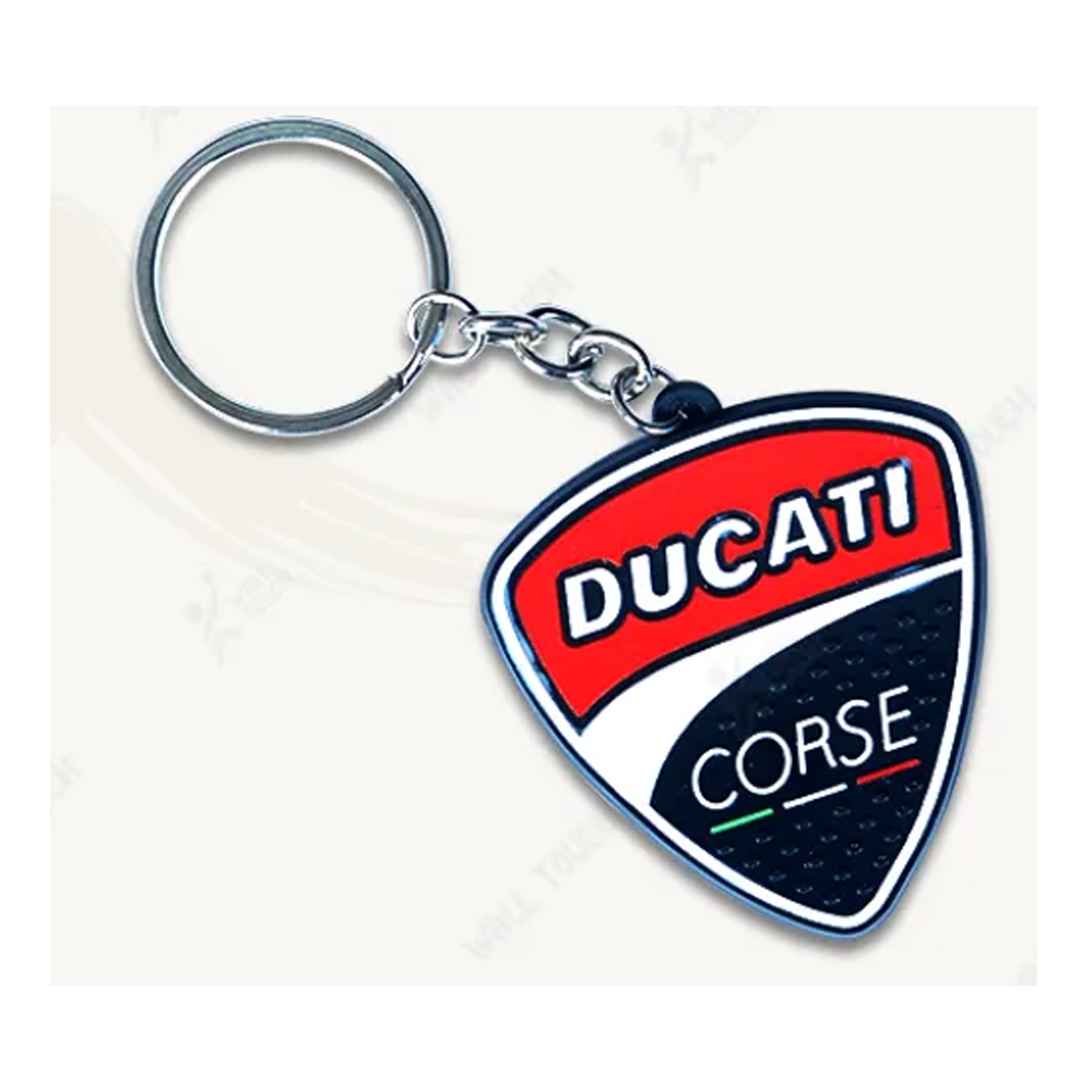 DUCATI Rubber PVC Keychain Key Ring For Bike and Car - Black - 334918771