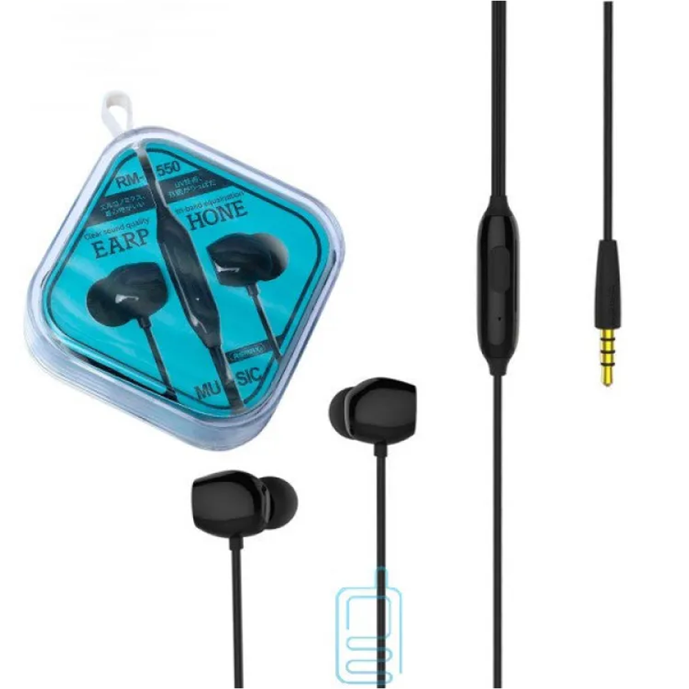 Remax RM-550 In-Ear Headphones - Black 