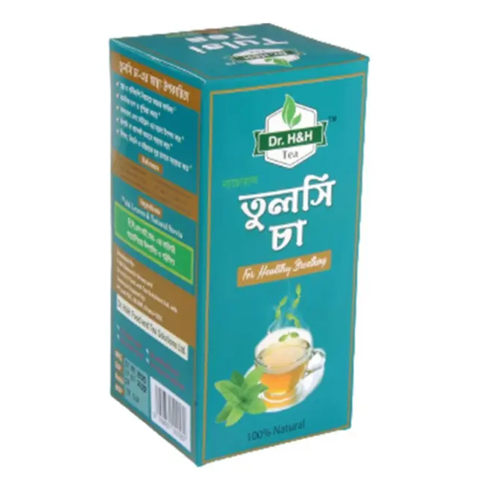 Dr. H&H Natural Tulsi Tea Bags - 40Pcs - 70gm