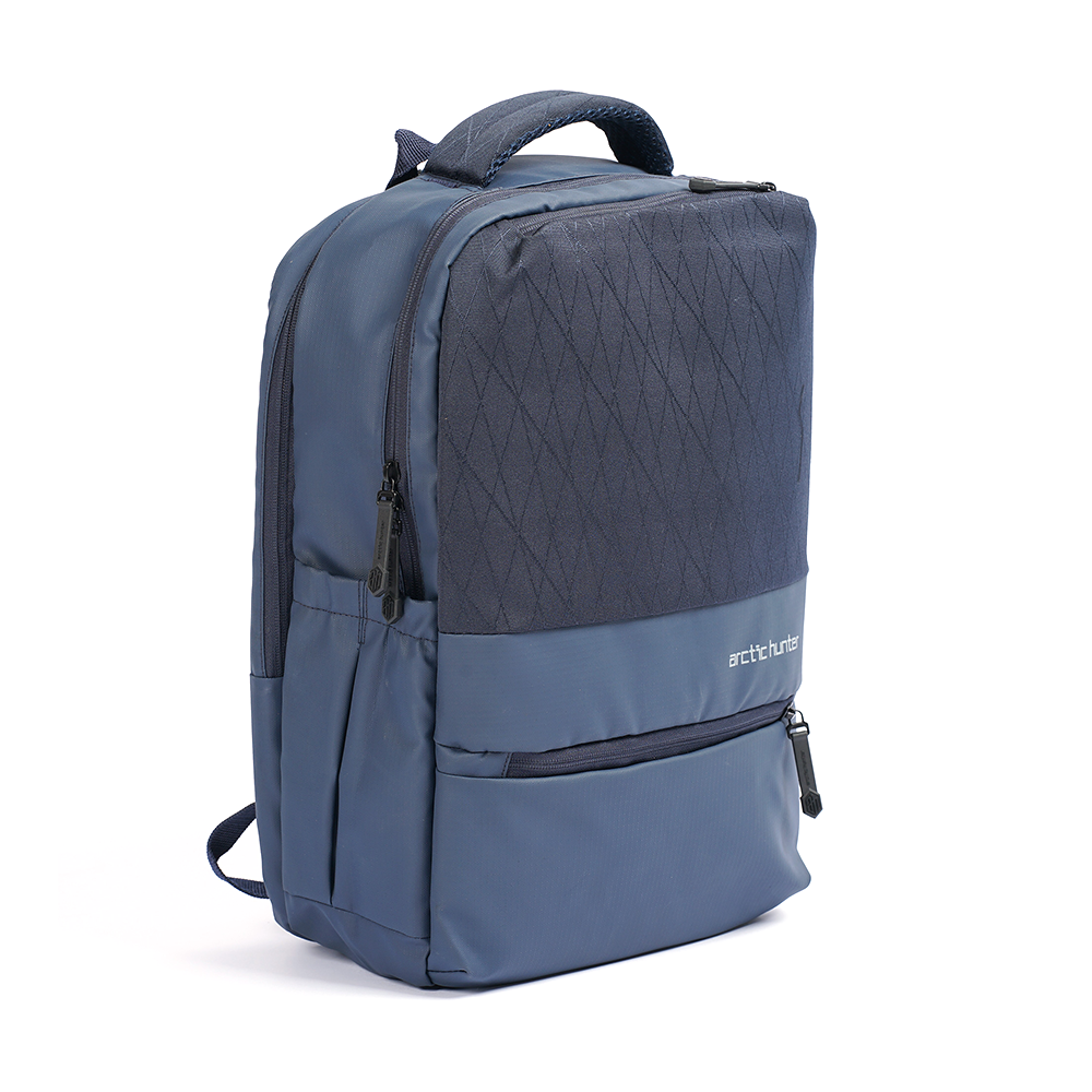 Dobby Nylon And Polyester Large Capacity Stylish Bag For Men - Blue - MS 81