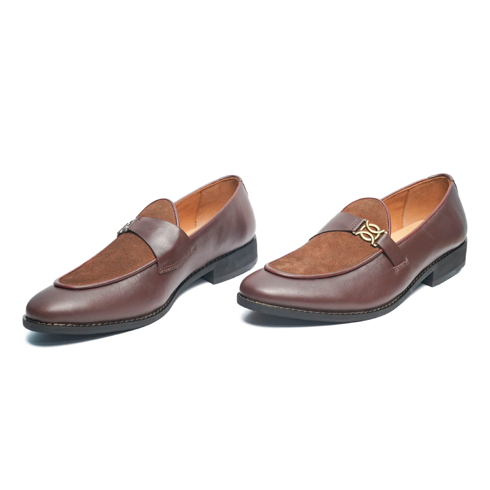 Leather Bruno Loafer For Men - Brown - CRM 42