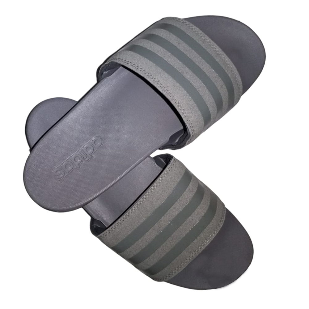 Adilette cloudfoam plus hot sale mono slides grey