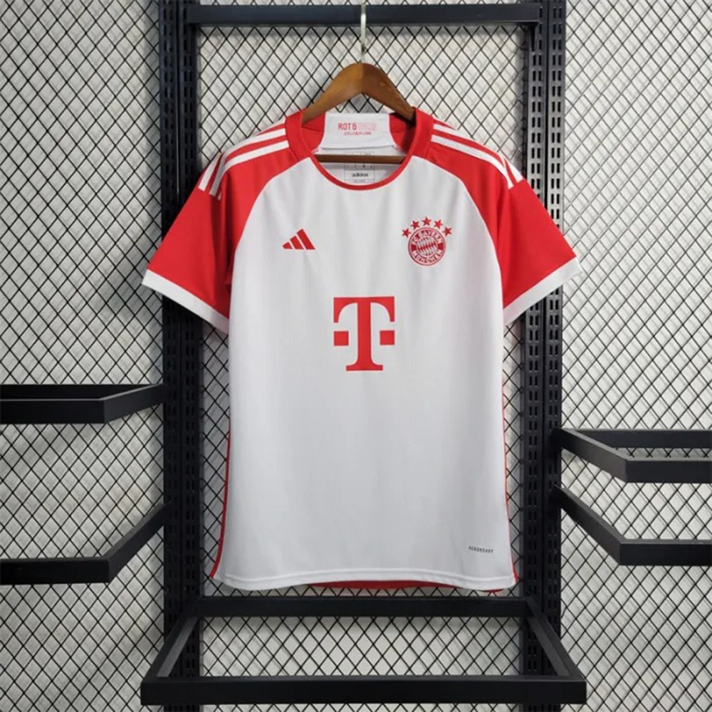 Bayern Munich Mesh Cotton Half Sleeve Fan Version Home Jersey 2023-24 Season