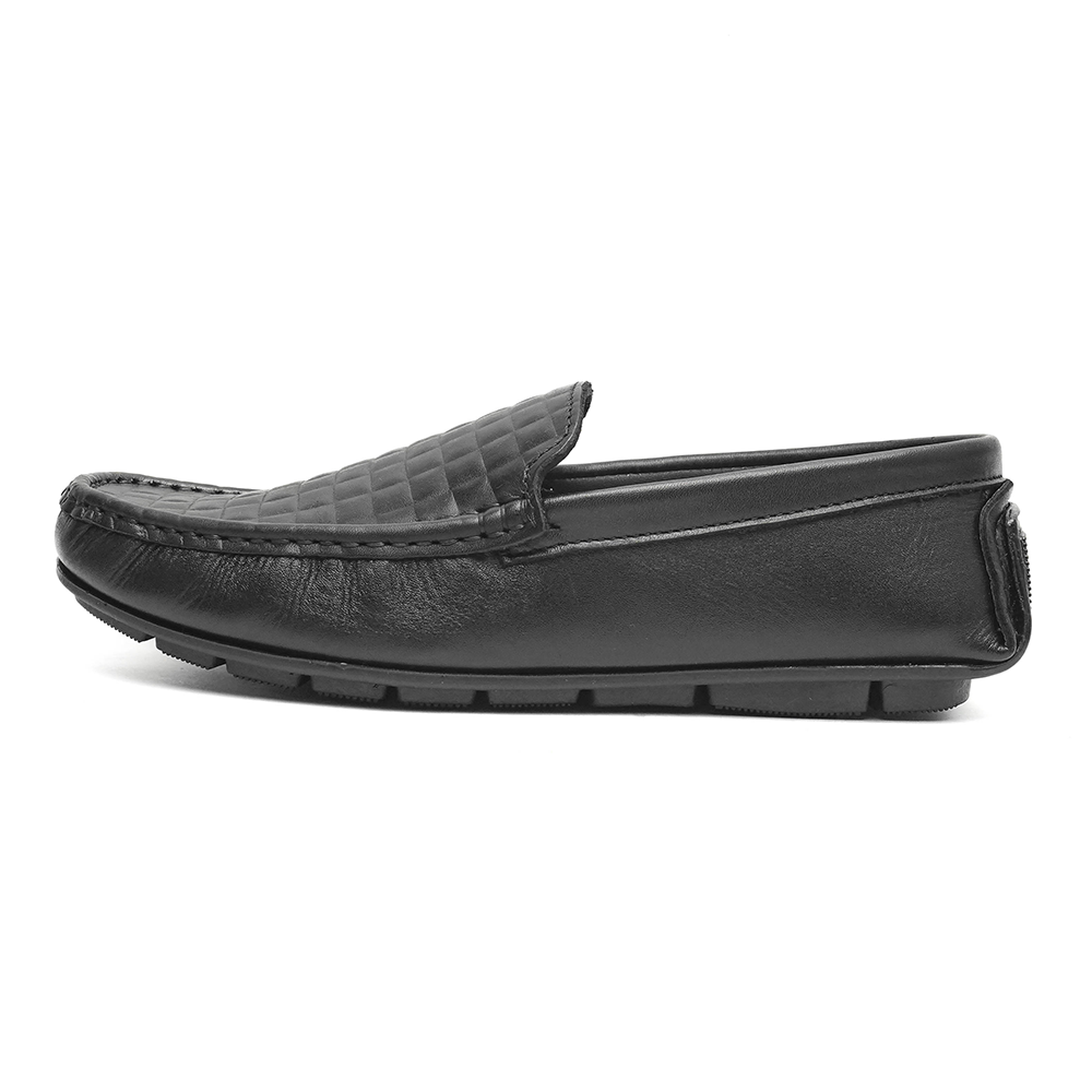 Leather Loafer For Men - Black - SP-2487-BK