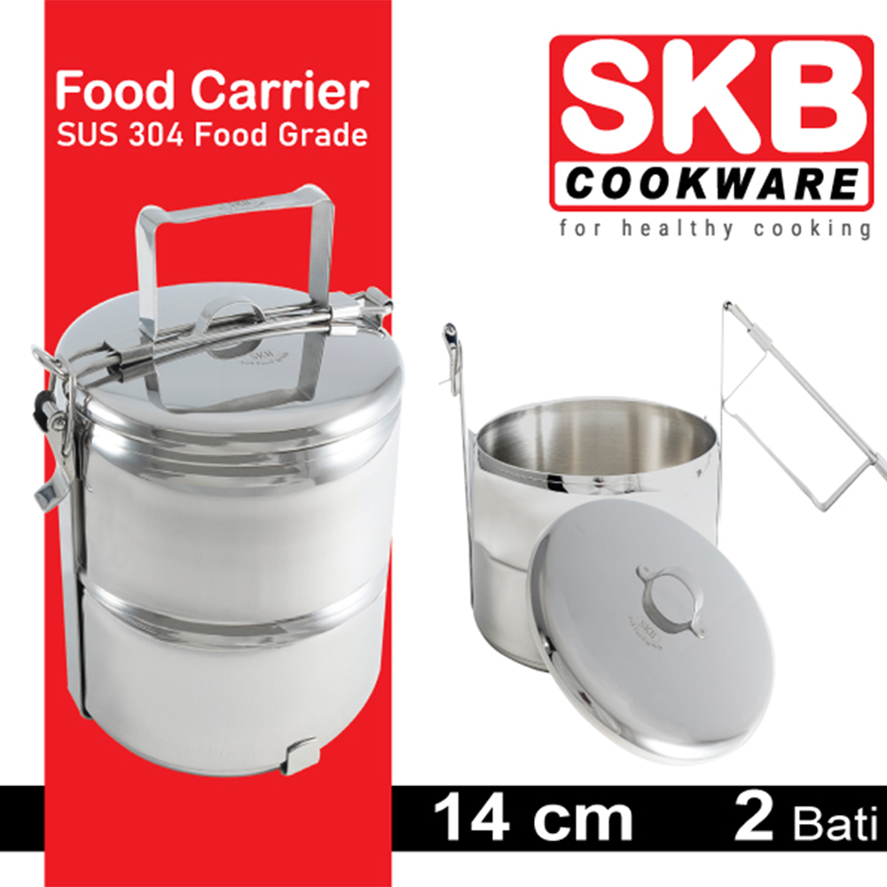 Lunch Box (Food Carrier) - Silver - LB 5004