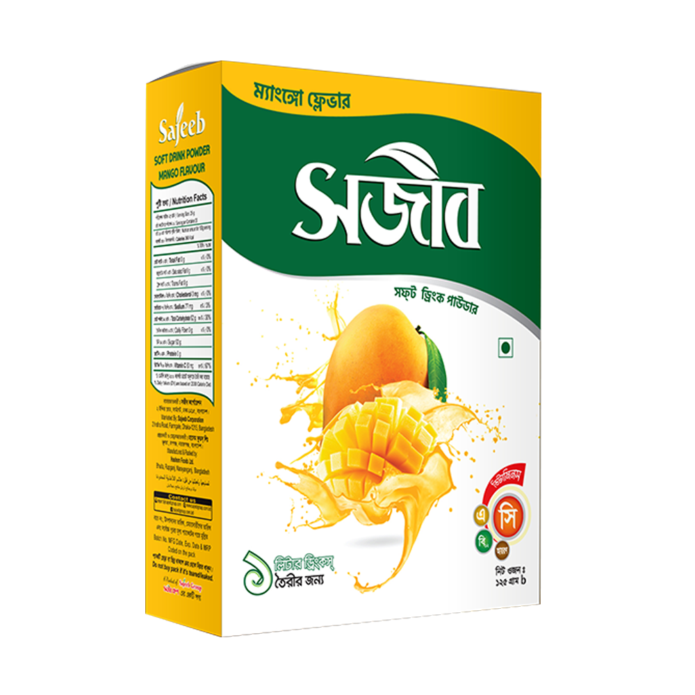 Sajeeb Soft Drink Powder Mango Flavor - 125gm