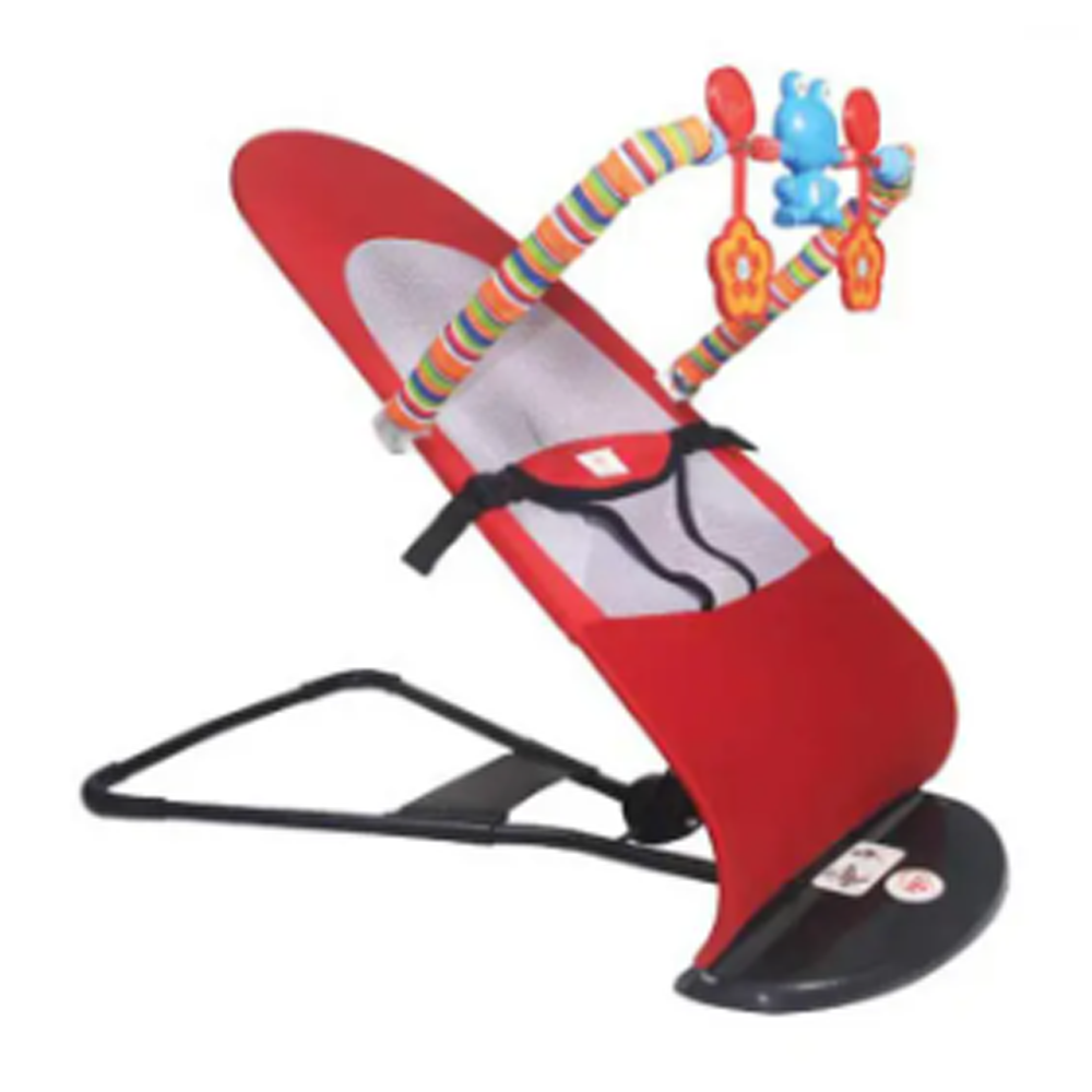 Cotton Baby Bouncer - Red and Black