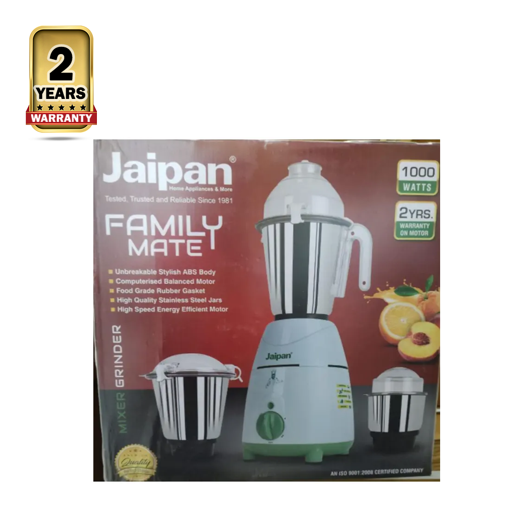 Jaipan Family Mate Mixer Blender And Grinder -1000W - White