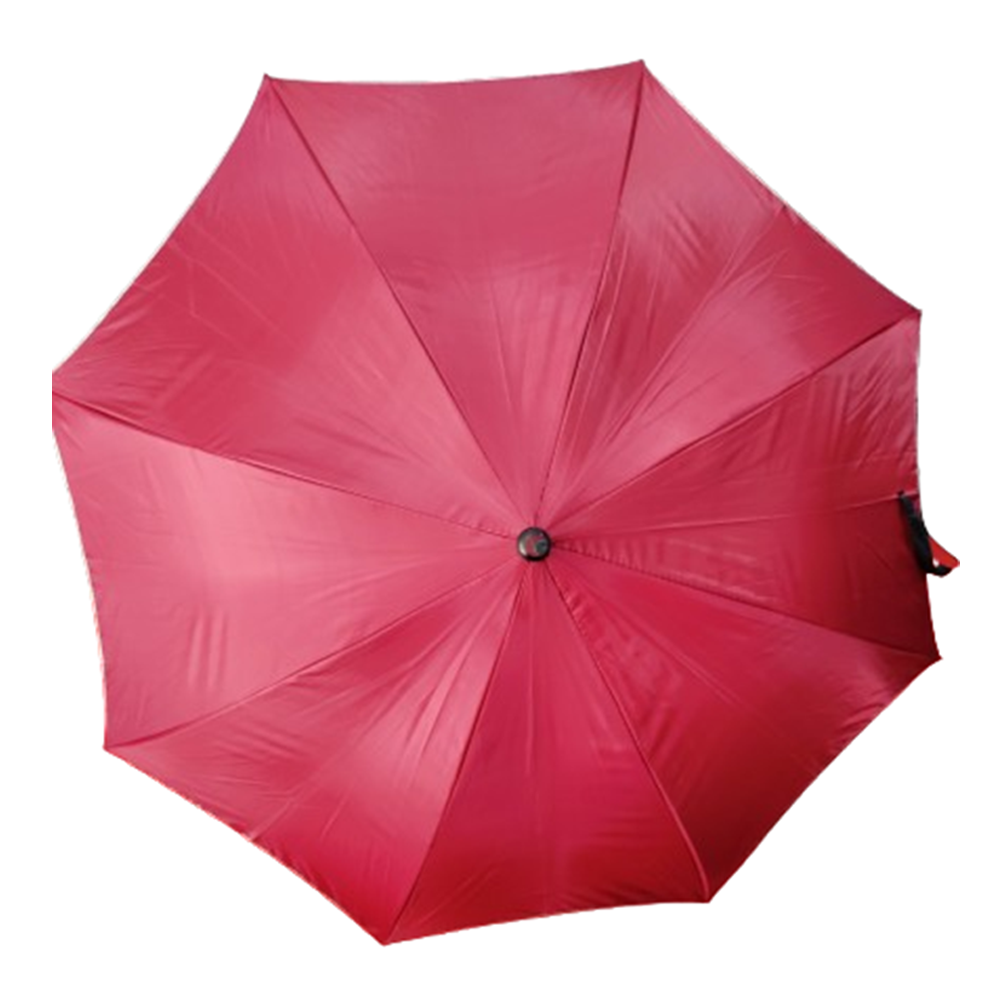 Polyester Auto Open Heavy Duty Folding Umbrella - Red