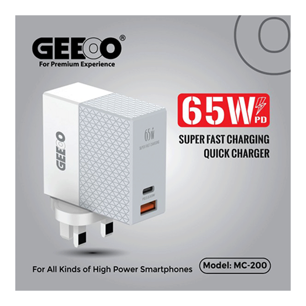 Geeoo Mc200 65W Super Fast Type-C Charger