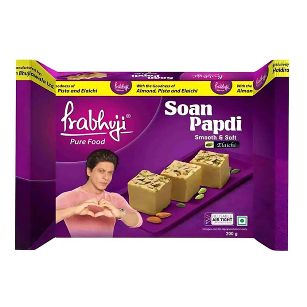 Prabhuji Elaichi Smooth and Soft Soan Papdi - 450gm