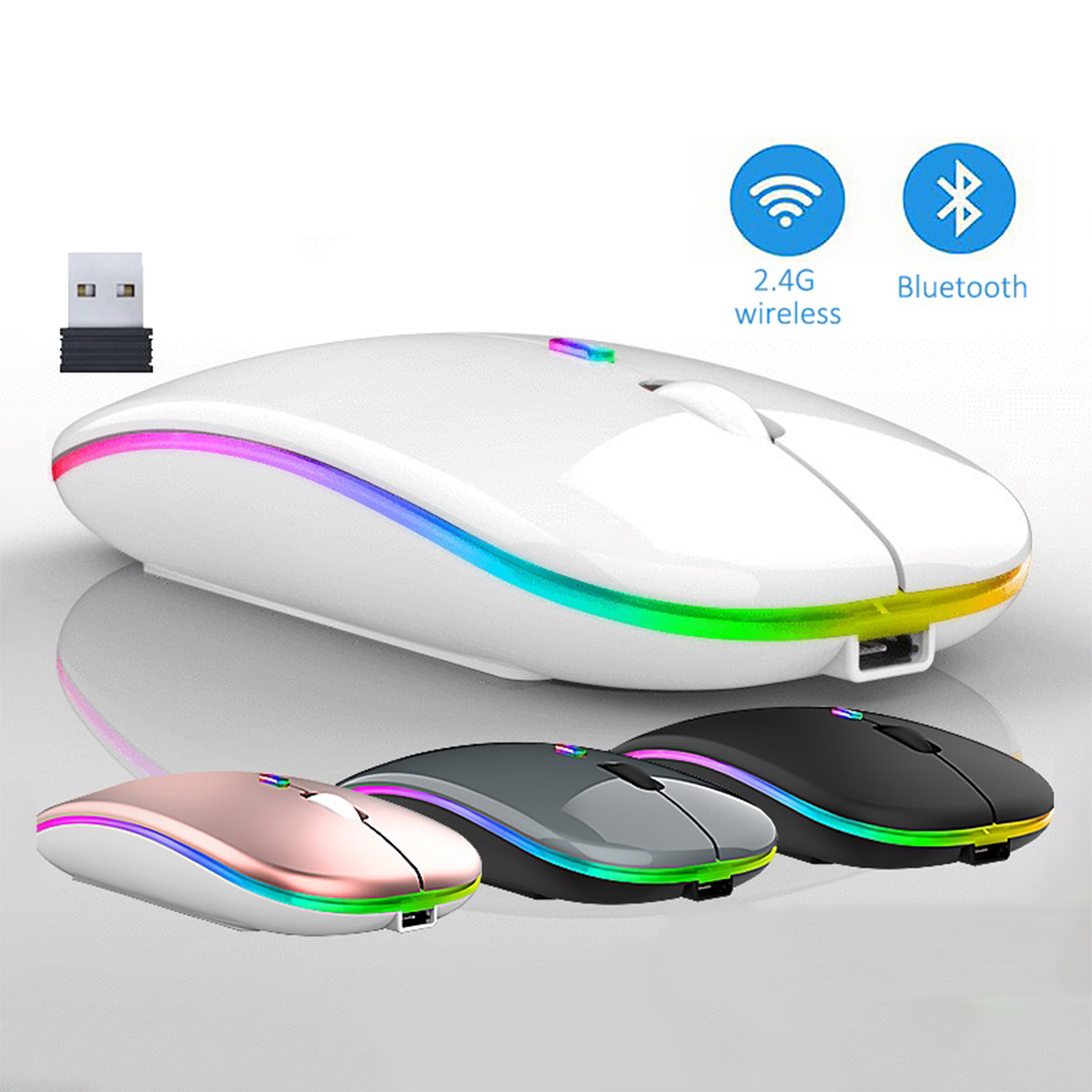 Rechargeable Wireless Optical Mouse - White