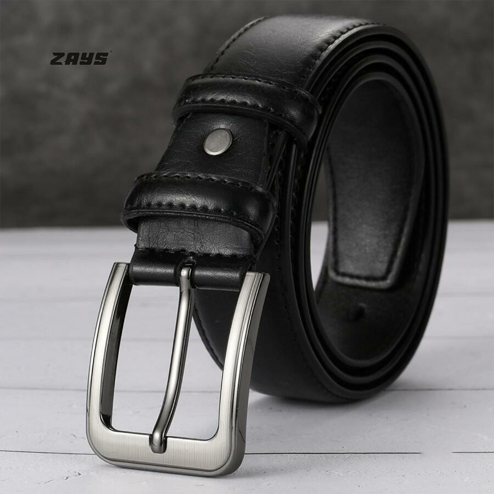 Zays Leather Belt For Men - Black - ZMB103