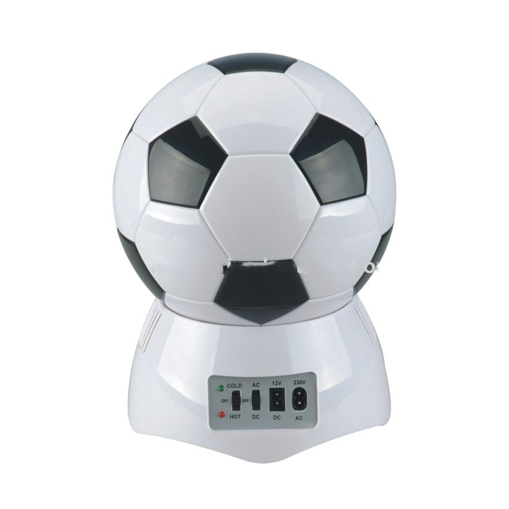 Football Design Mini Fridge Personal Cooler Warmer For Home or Car - 3.5L