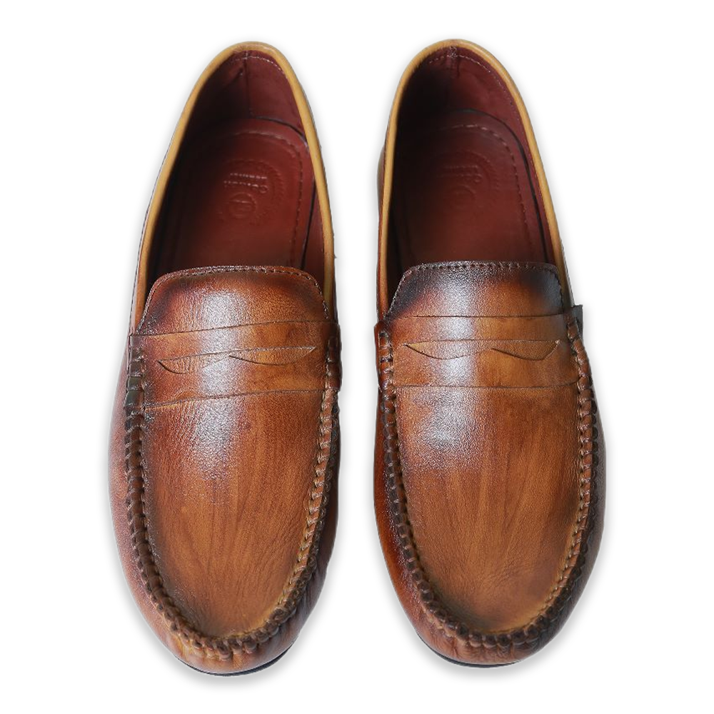 Leather Loafer for Men - Brown