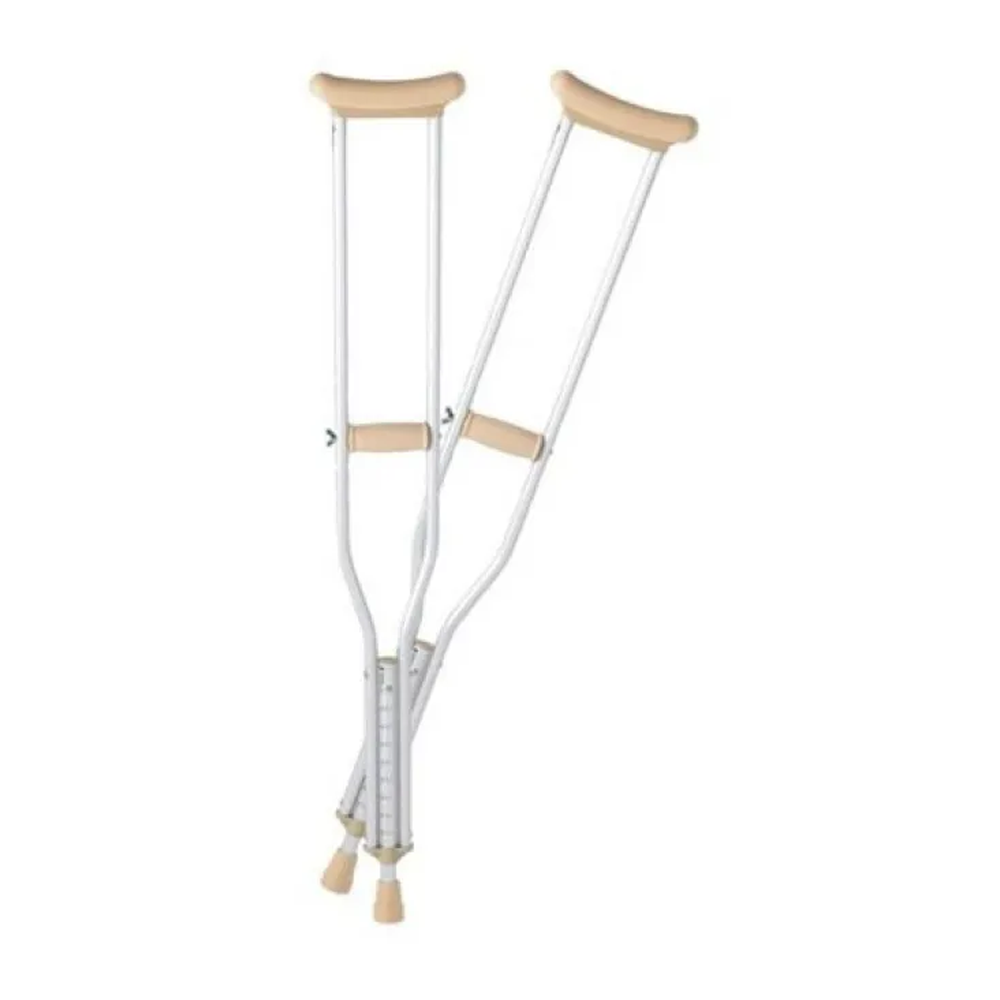 Aluminum Walking Crutches with Under Arm Pad and Hand Grip
