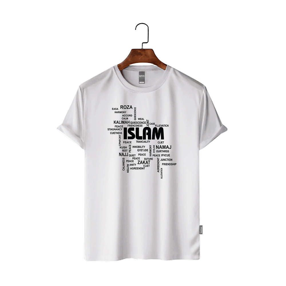 Maxan Cotton Half Sleeve T-Shirt For Men - Islam