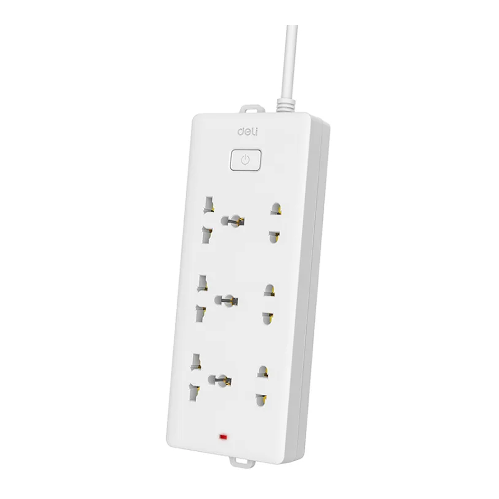 Deli E18339-03 Fire Prevention Power Strip - 3 Meter