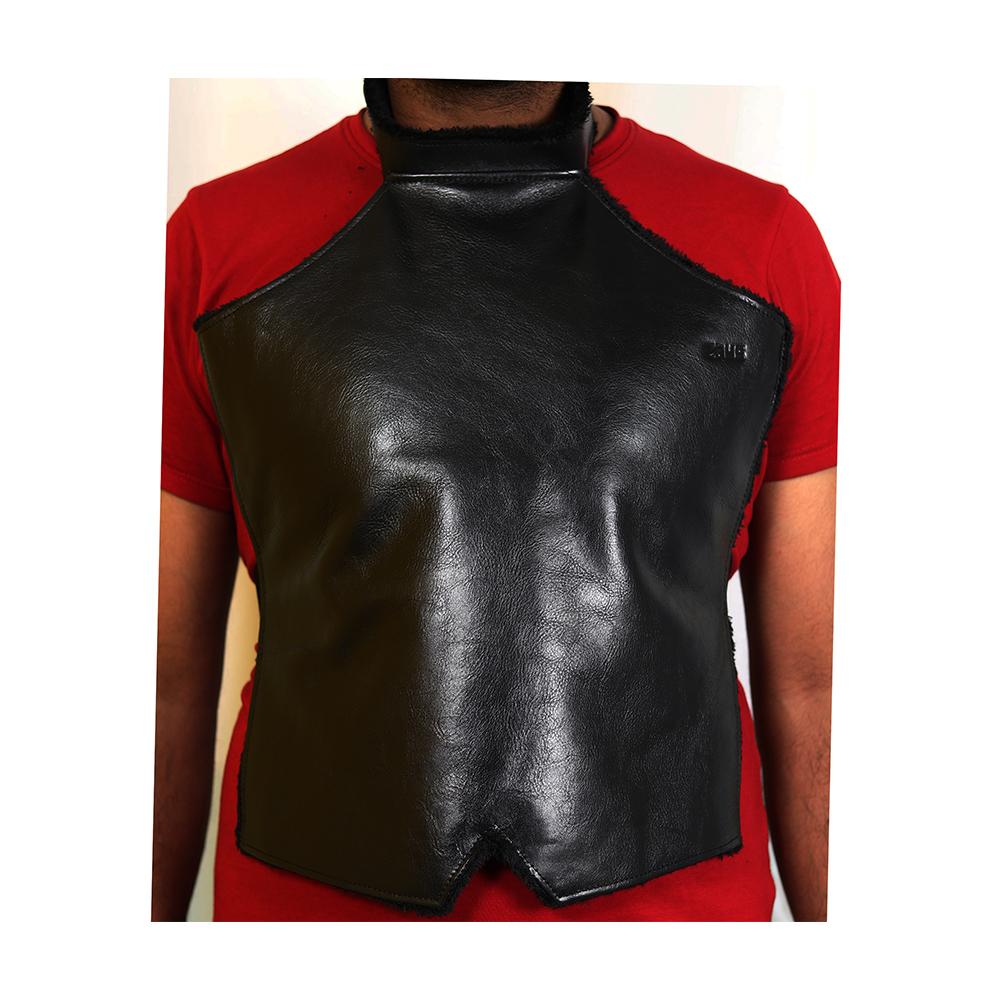 Zays Leather Chest Guard CG01 Black