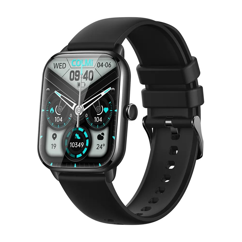 Colmi C61 Bluetooth Calling Smart Watch - Black 