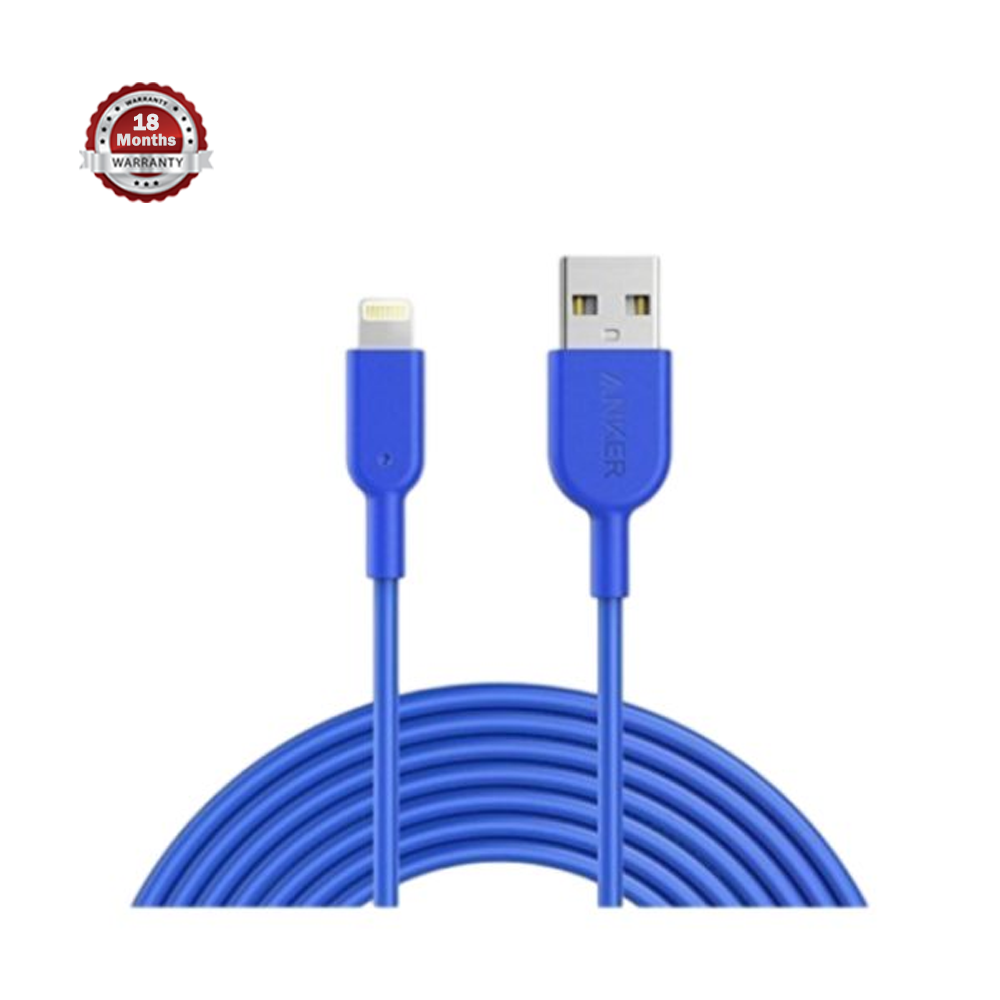 Anker A8432H32 Powerline II with Lightning Connector 3ft C89 - Blue