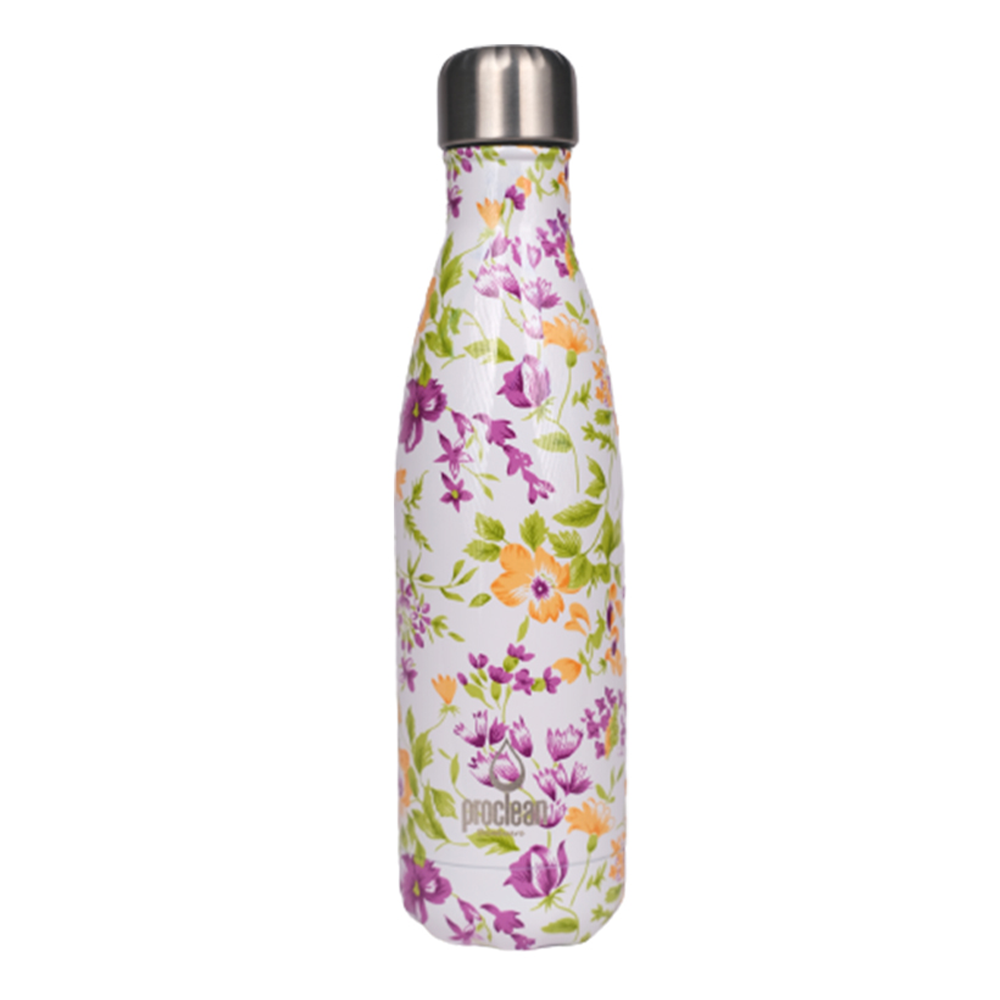 Proclean Forest Vibe SS Thermos Water Bottle - 500ml - White - WB-1657