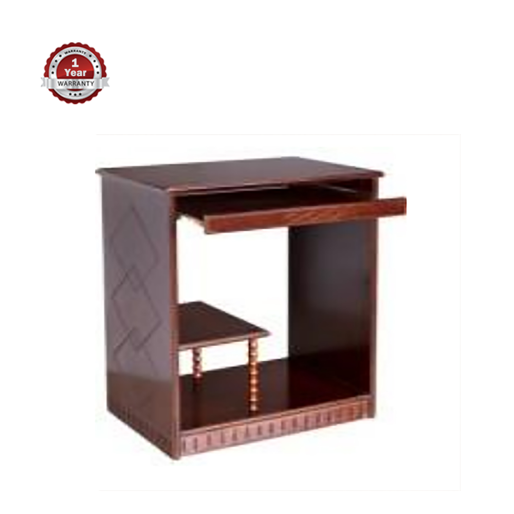 AKHTAR AFL-CMT-201 Solid Mehogoni Wooden Computer Table - Lacquer Light