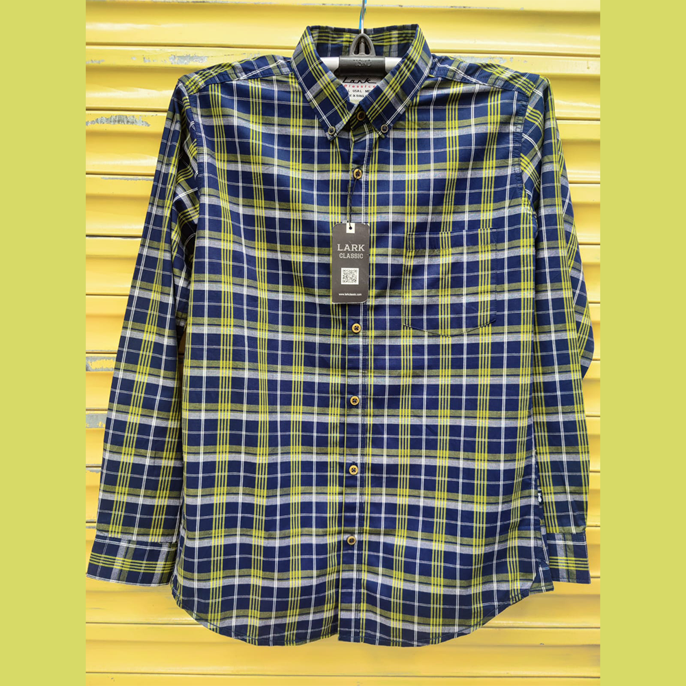 Cotton Full Sleeve Casual Shirt For Men - Multicolor - SRT 2102