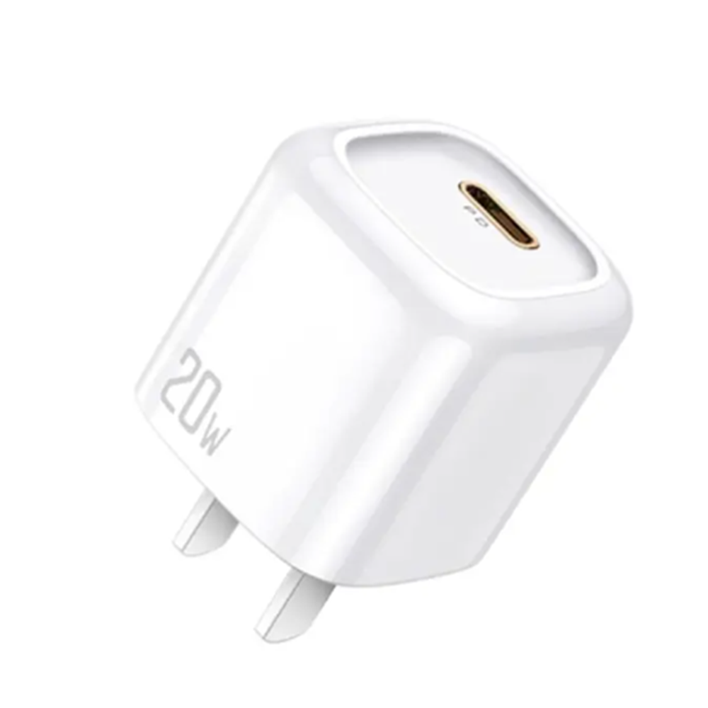 MCDODO 20W 2 Pack PD Fast Charger Block USB-C Wall Charger Power Adapter - White