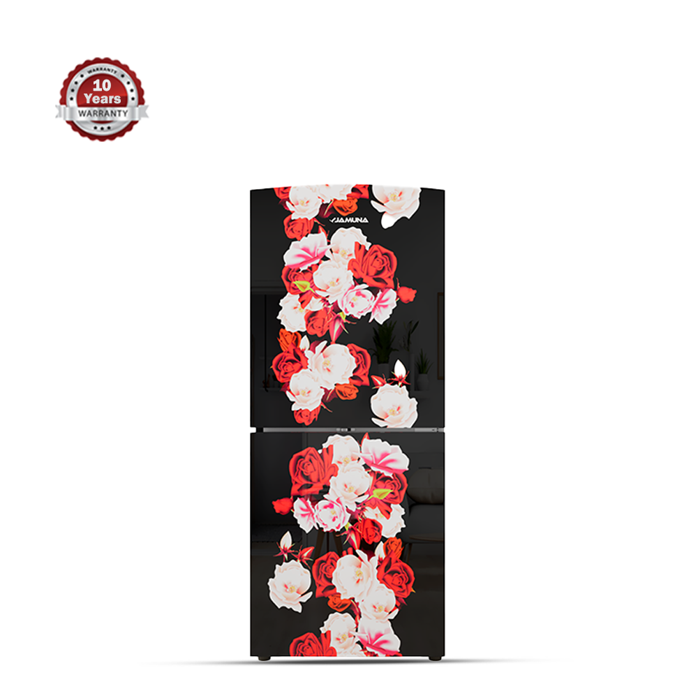 Jamuna JE -XXB -LS5170JF -QD Refrigerator - Black Rose Blossom - 170 Ltr