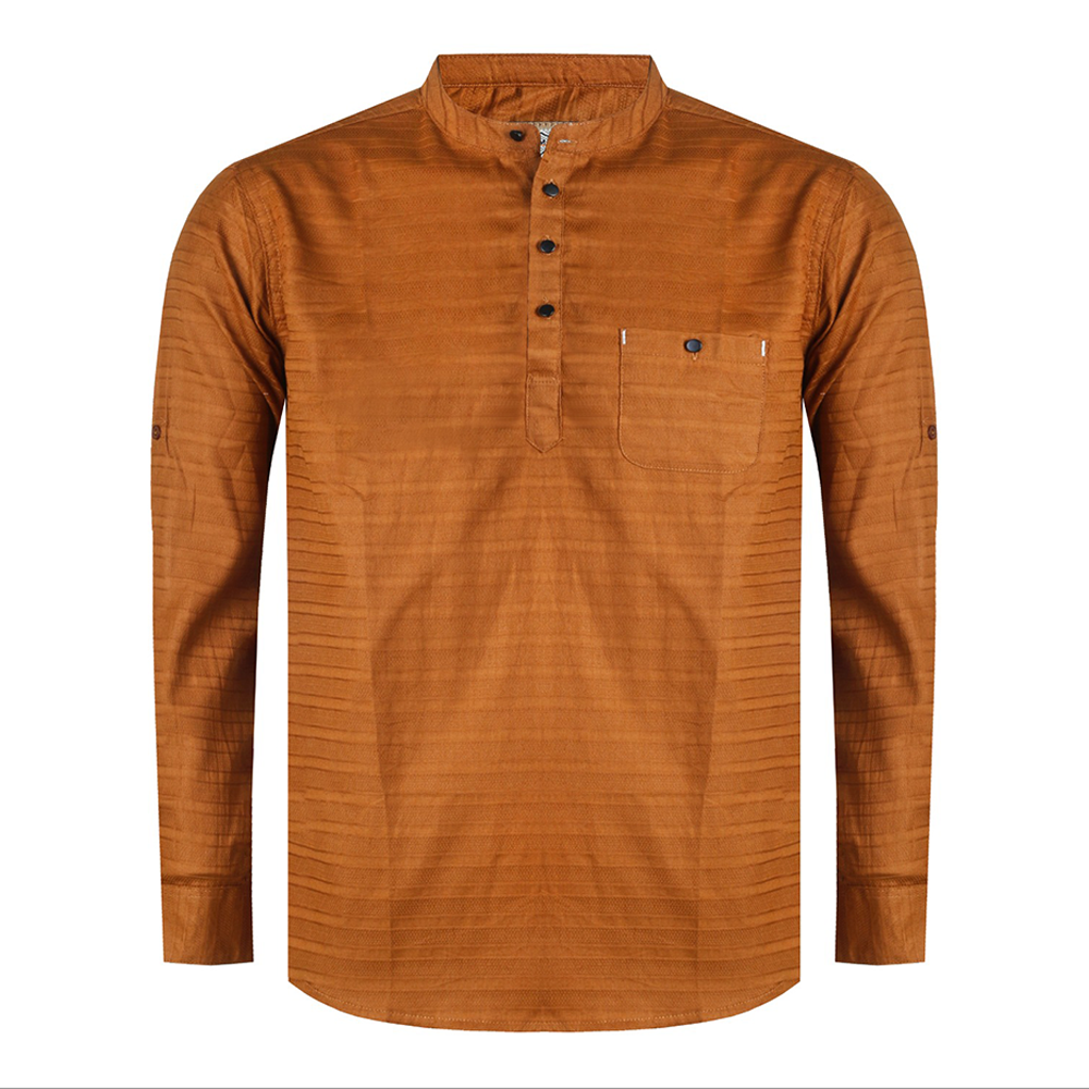 Cotton Full Sleeve Katua For Men - Coral - OP224