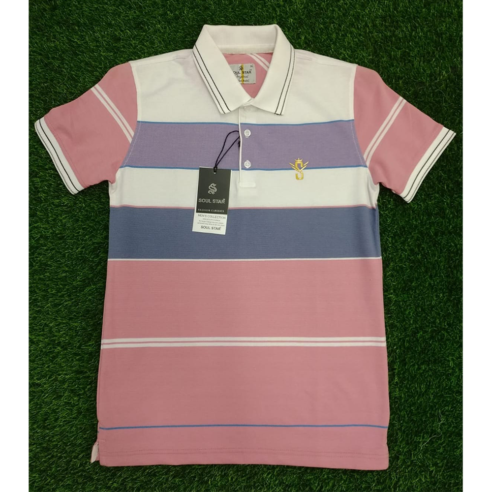 Cotton Polo T-Shirt For Men - Multicolor