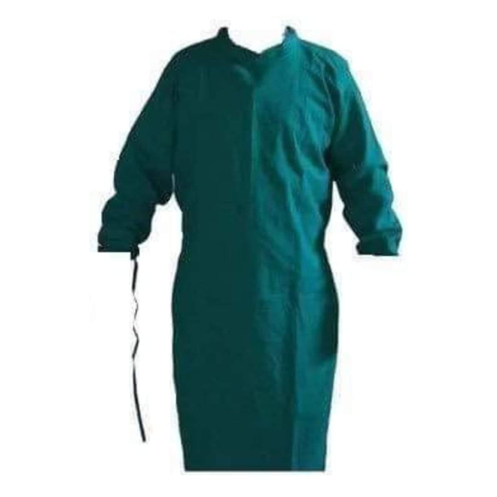 Cotton Apron for Students And Doctors - Dark Green - Apron 202411