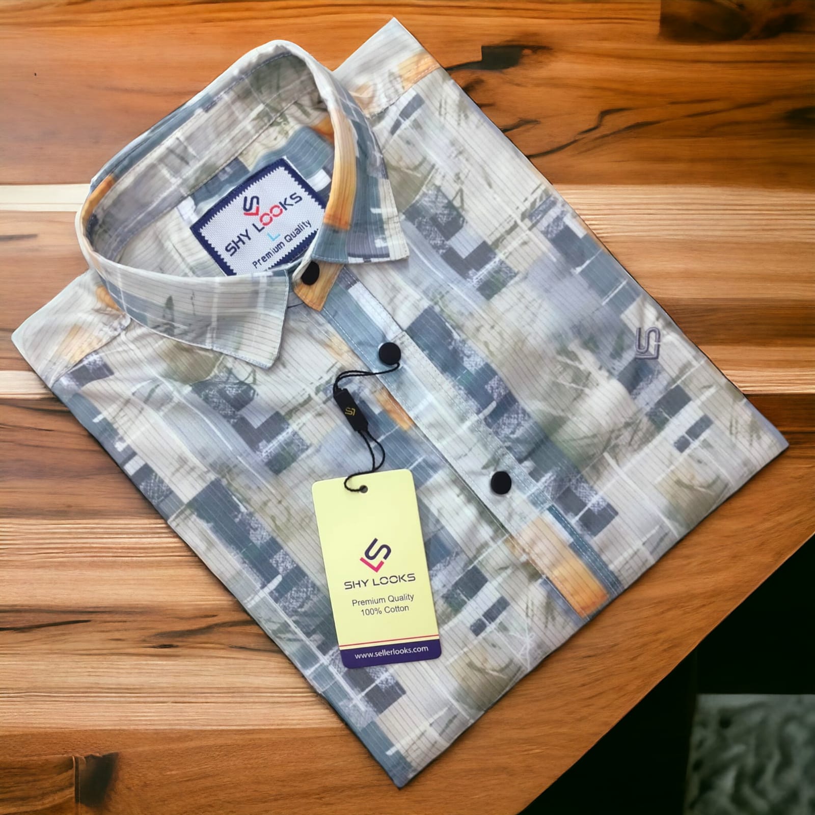 Premium full Sleeve Luxury Print Shirt  For Men - Multicolor - OP450