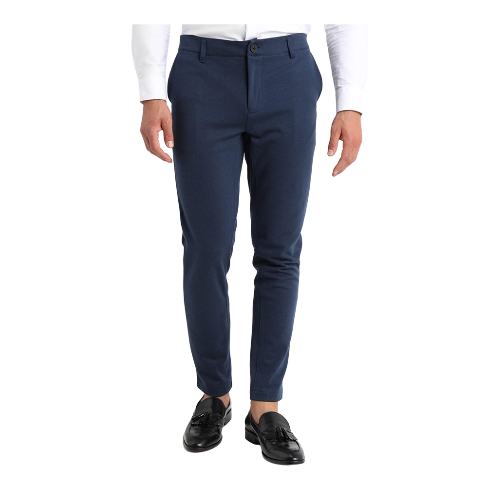 Cotton Chinos Gabardine Pant For Men - Royal Blue - NZ-3135