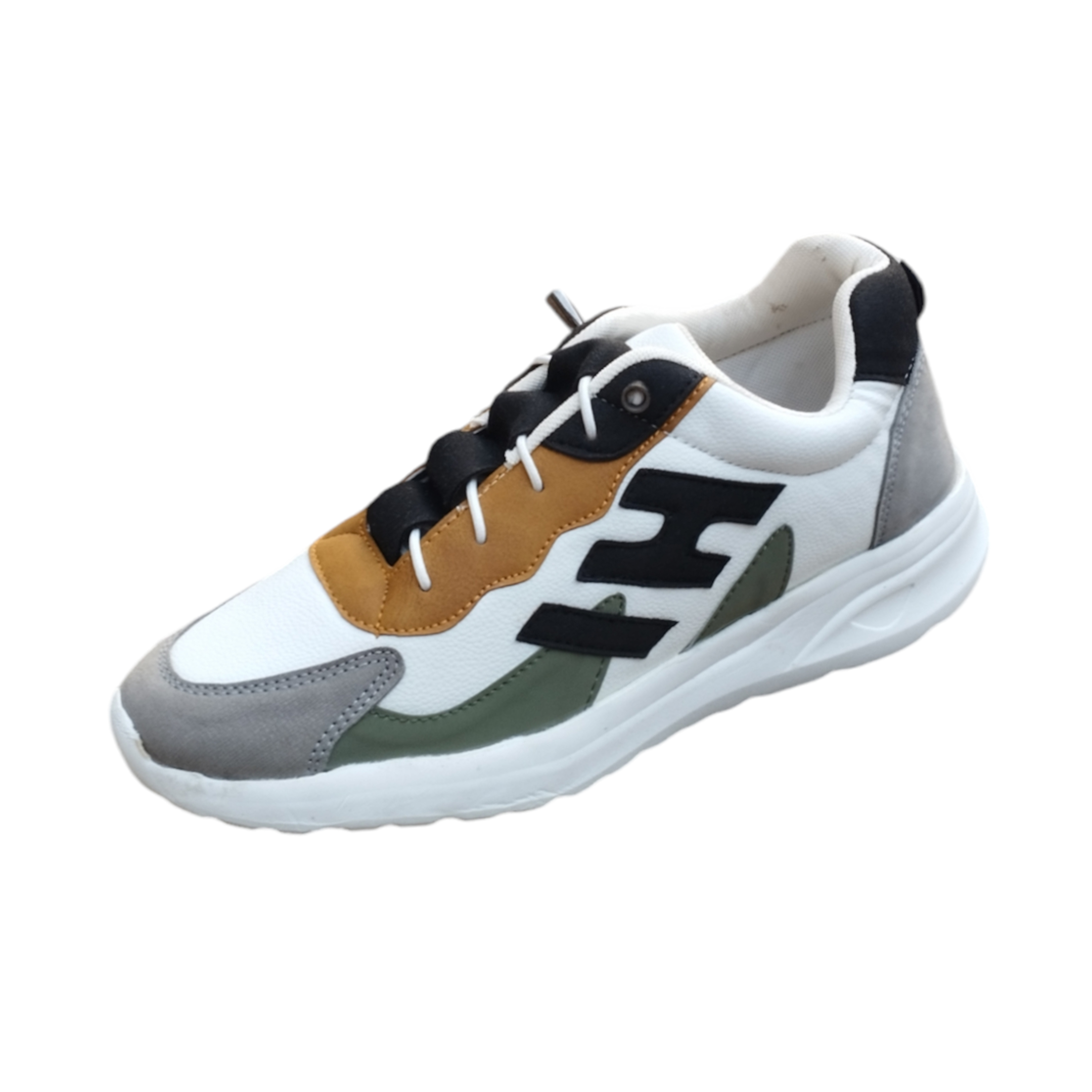 Artificial Leather Trendy Sneakers For Men - Multicolor - SF014