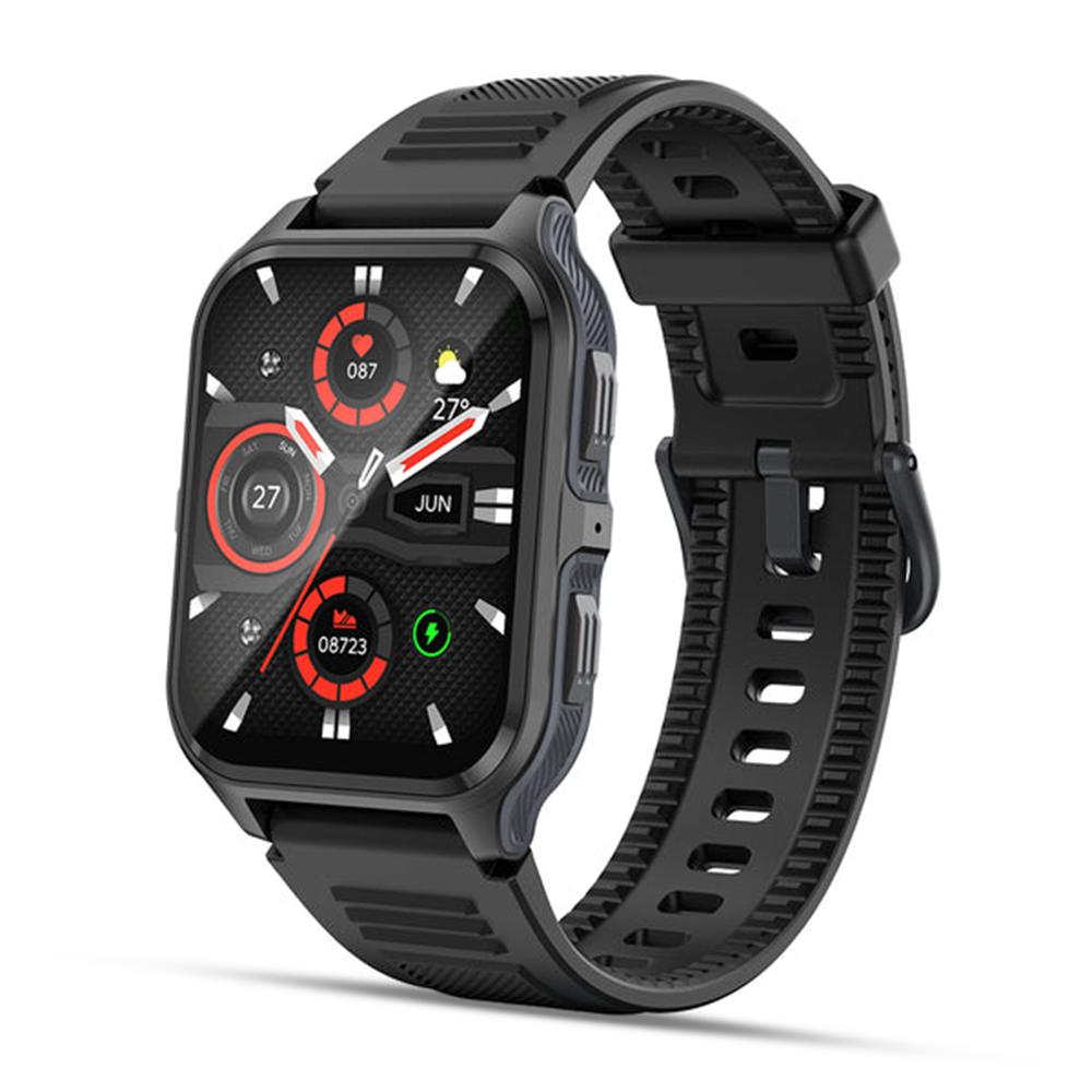 Colmi P73 Silicone Strap Smartwatch - Black