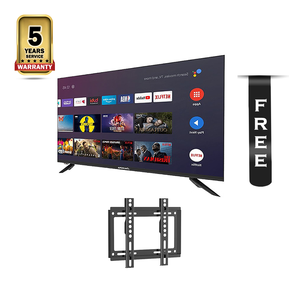 Jamuna J32SB5 Voice Control HD Android LED TV - 32 Inch - Black With Wall Mount Free