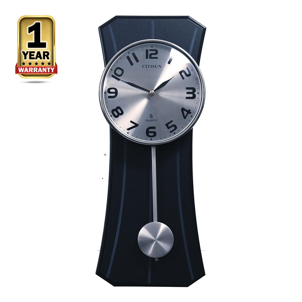 Citisun Wall Clock - Black and Silver - Citisun 42/P