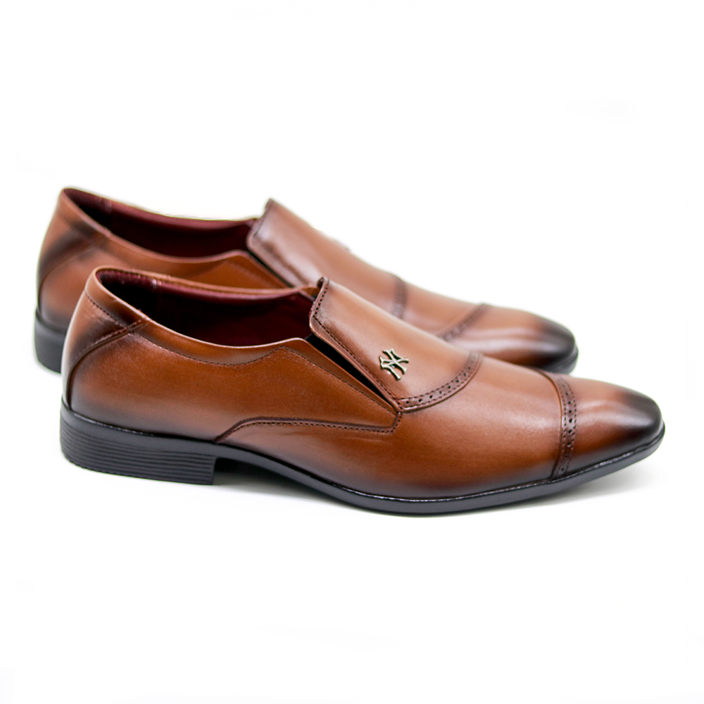 Zays Leather Casual Shoe For Men - Brown - SF122