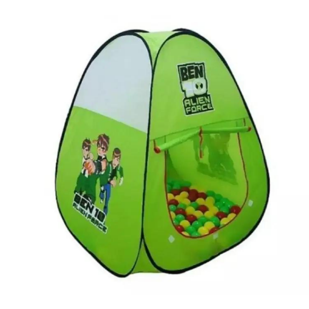 Tent Play House and Ball Set for Kids - Green